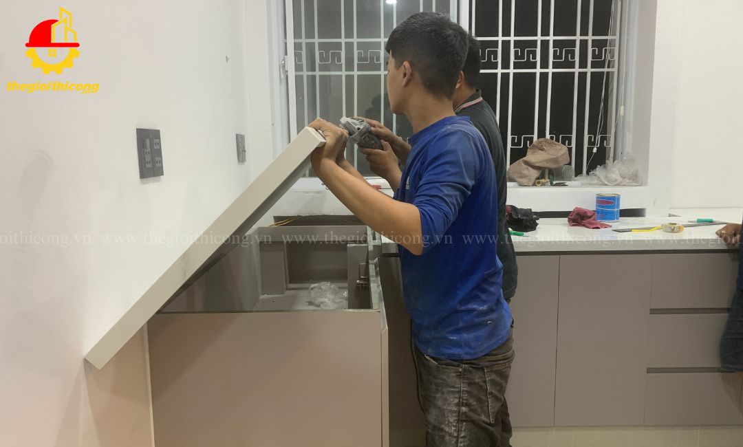 lắp đặt tủ bếp