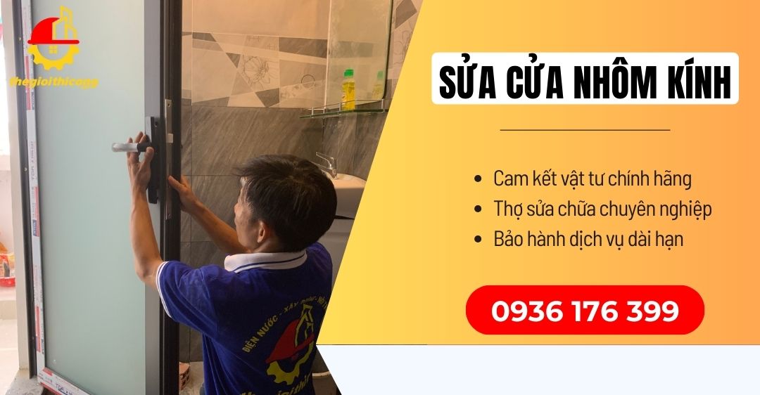 sửa cửa nhôm kính