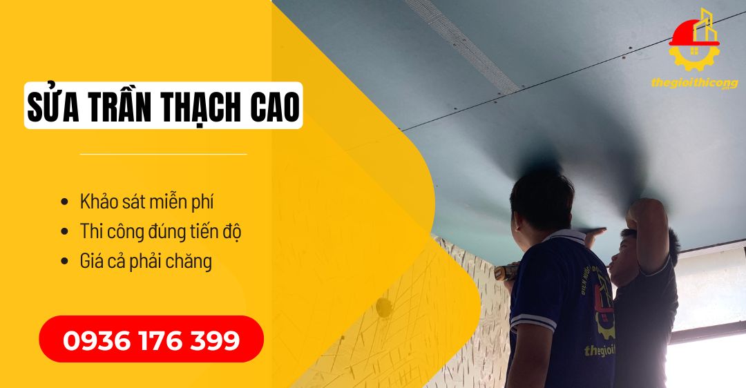 sửa trần thạch cao