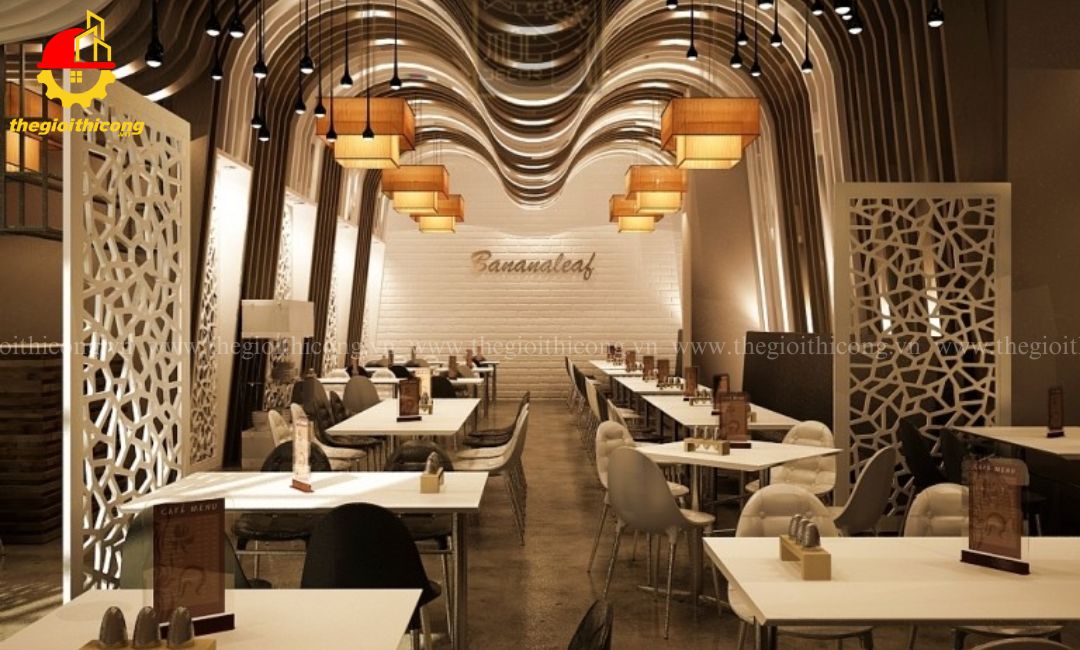 thi công nội thất quán cafe