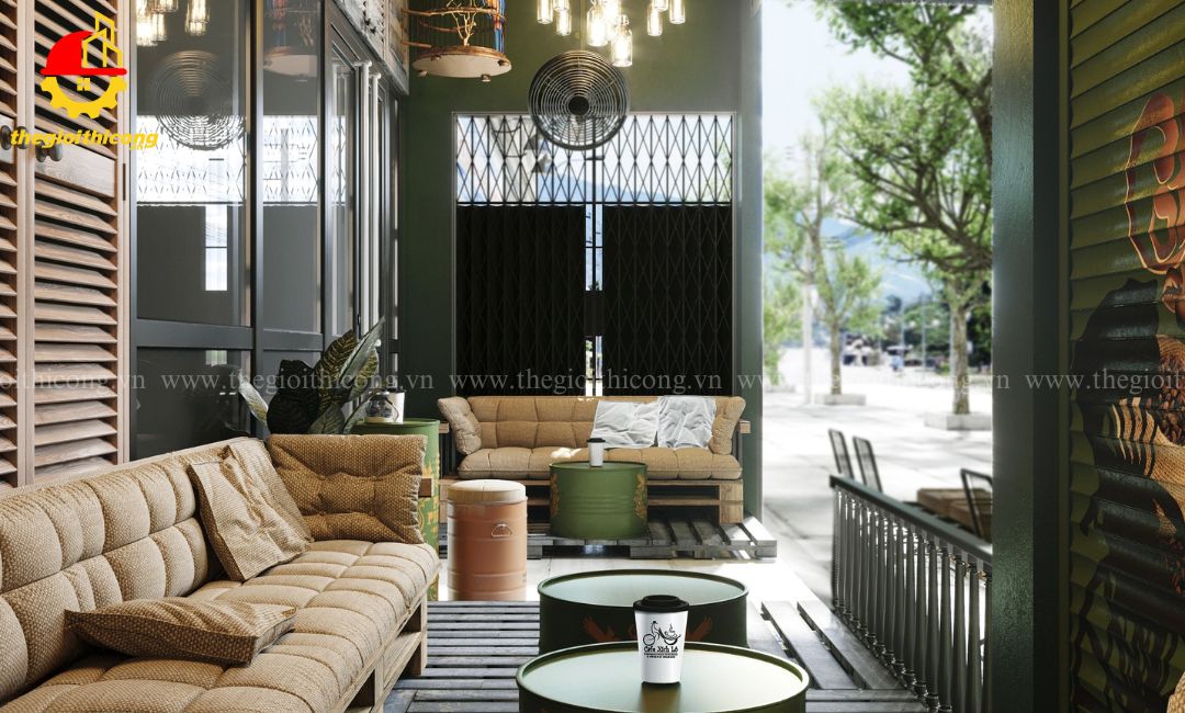 thi công nội thất quán cafe