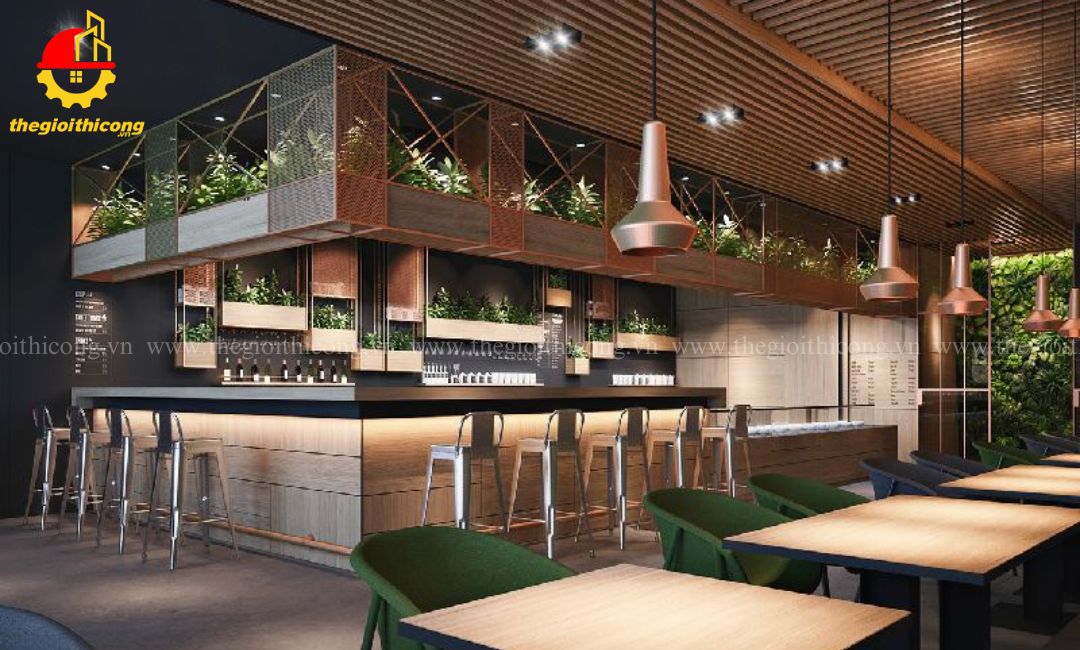 thi công nội thất quán cafe