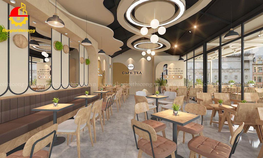 thi công nội thất quán cafe
