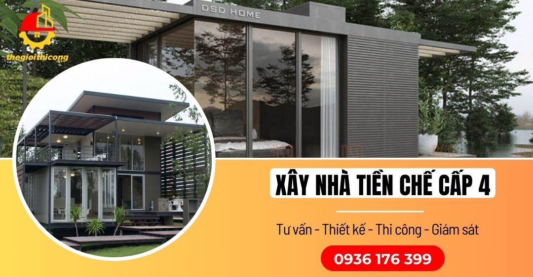 xây nhà tiền chế cấp 4
