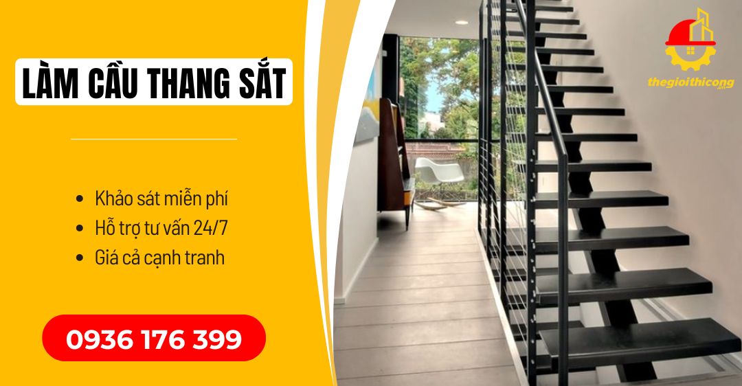 làm cầu thang sắt