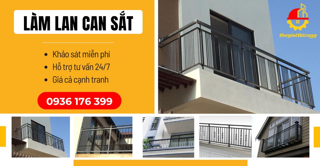 làm lan can sắt