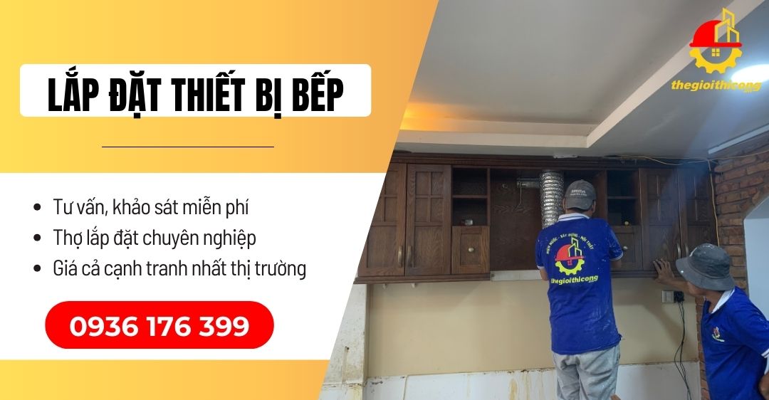 lắp đặt thiết bị nhà bếp