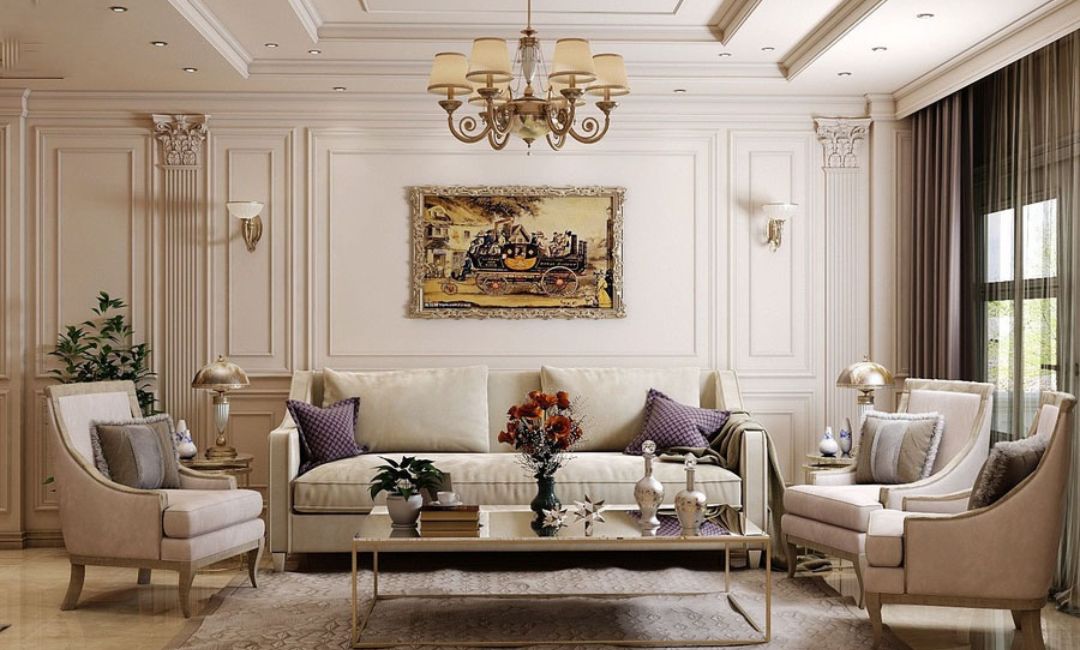 thi công nội thất phòng khách