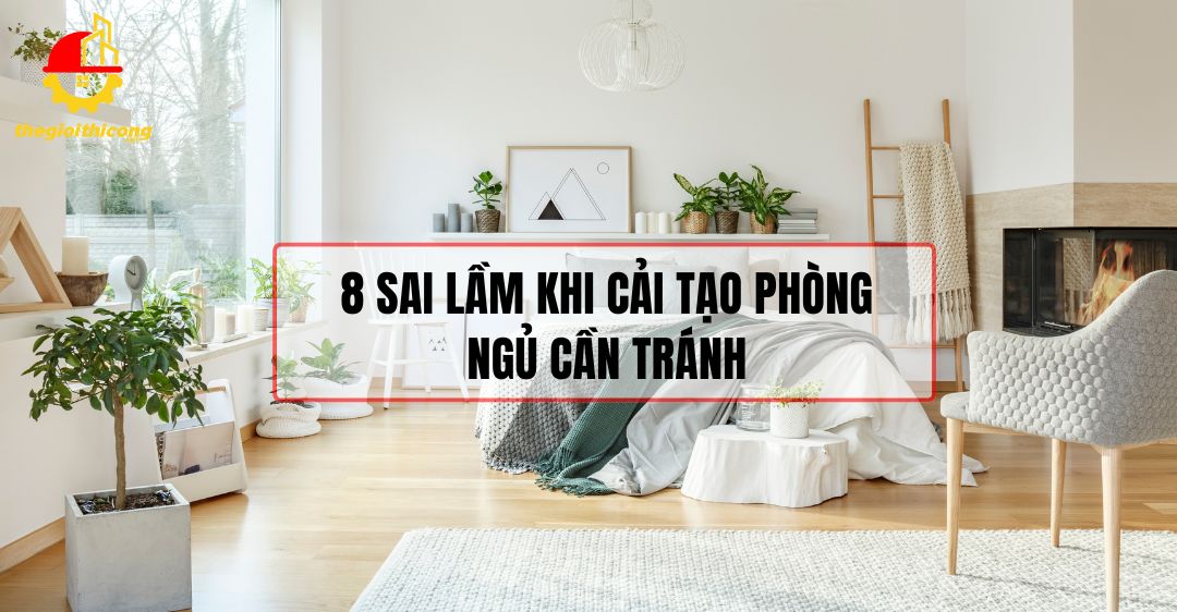 8 sai lầm khi cải tạo phòng ngủ cần tránh