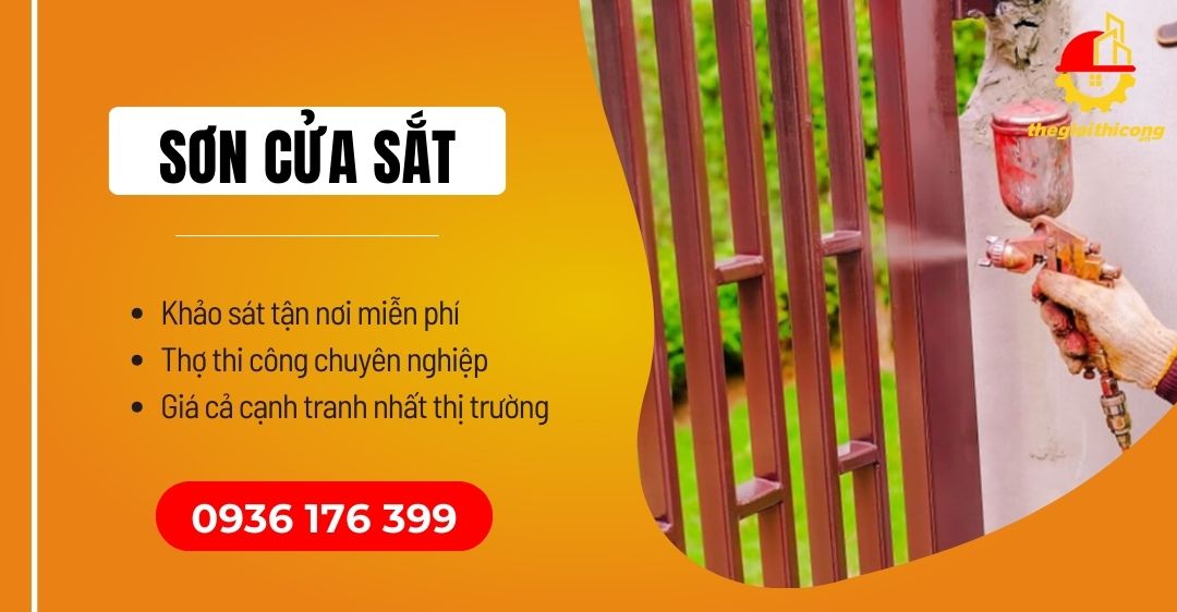 sơn cửa sắt