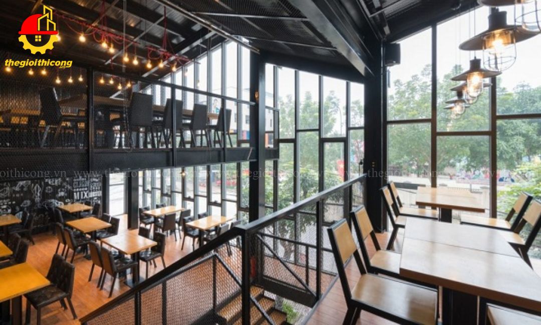 thi công nhà hàng khung thép