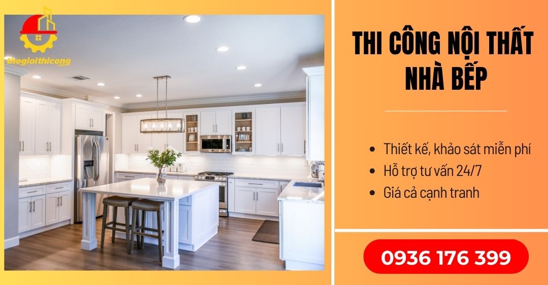 thi công nội thất nhà bếp