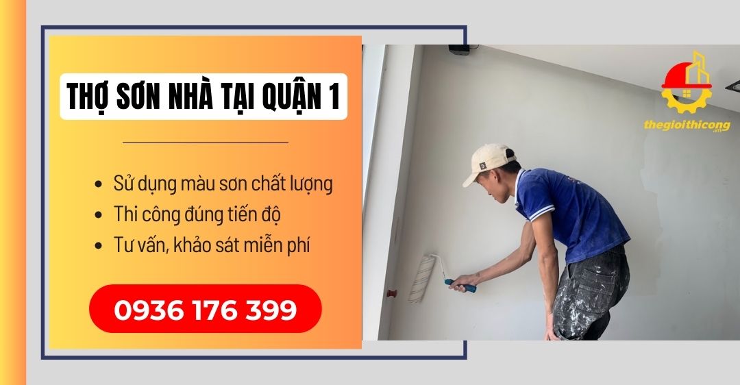 thợ sơn nhà tại quận 1