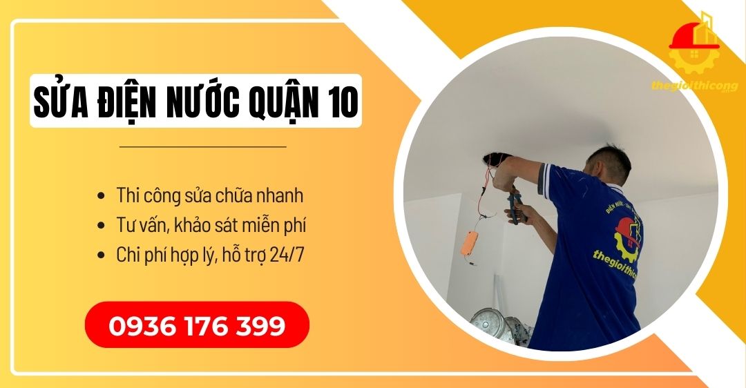 sửa điện nước quận 10