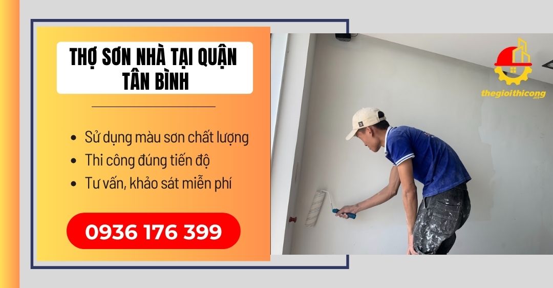 thợ sơn nhà tại quận tân bình