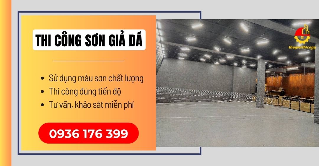 thi công sơn giả đá