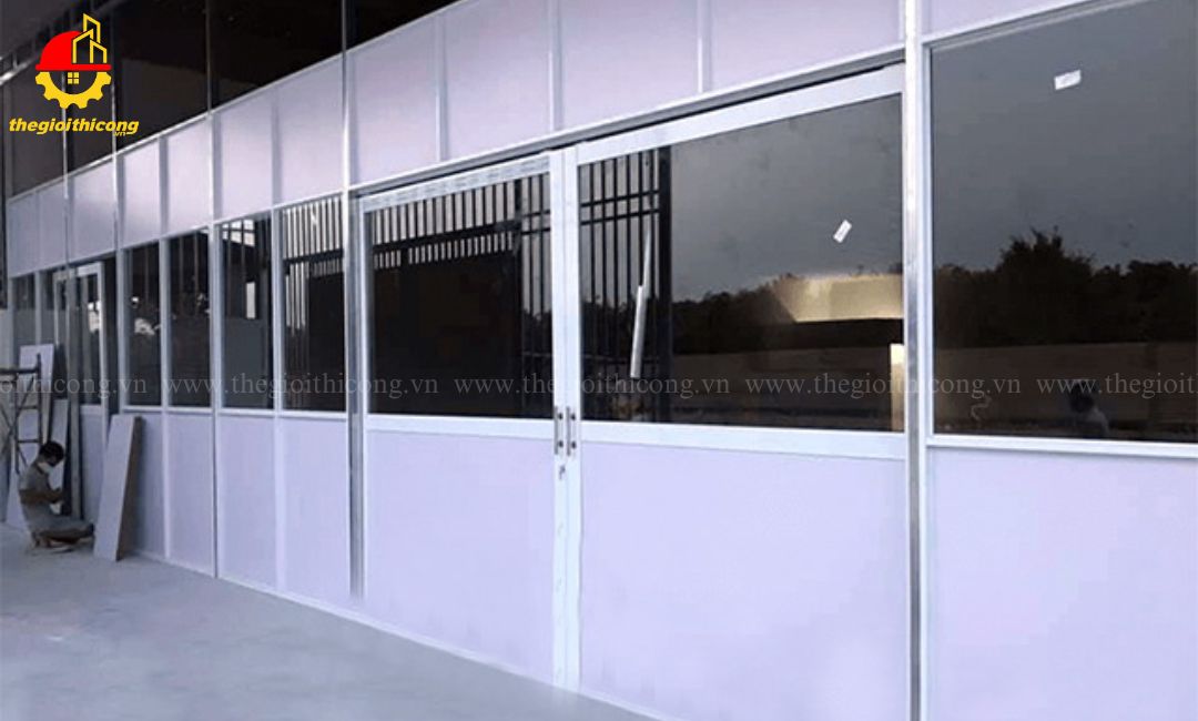 làm vách nhôm kính