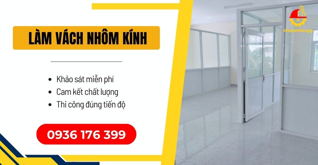 làm vách nhôm kính